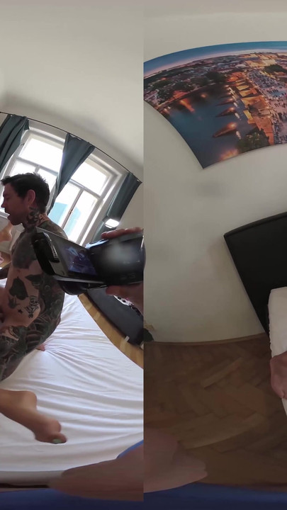 Memorable moment from "Katarina Rina - Tan Teenager W Massive Ass Cannot Stop Cumming In Monster Cock Threesome - Vr Part"