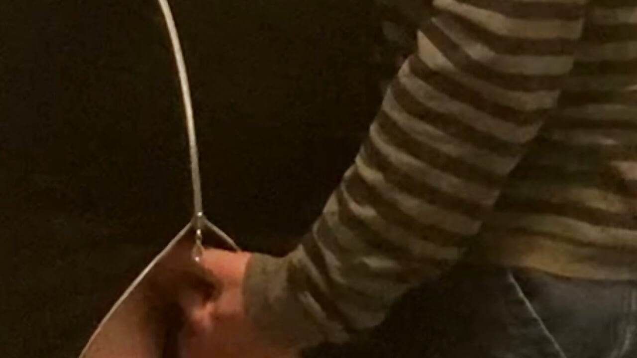 Fingering A Slut's Shaved Pussy in Public