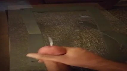 Cumming on the coffee table