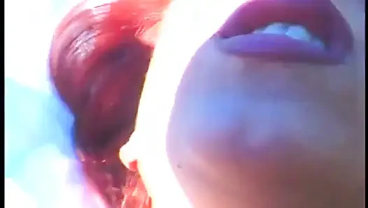 Nice Boobs Honey Duo Outside Sucking Cunt and Dildo Fucking