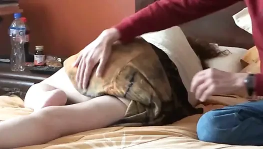 Stepmom enjoys stepson's huge cock