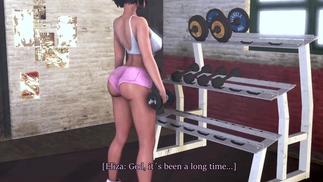 Eliza Squating