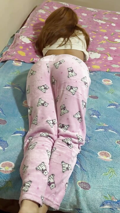 18-YEAR-OLD MEXICAN STEPDAUGHTER FUCKS STEPDAD WEARING HER SEXY PAJAMAS