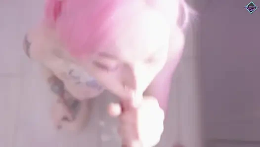 Essen porno &saftiger blowjob in der küche