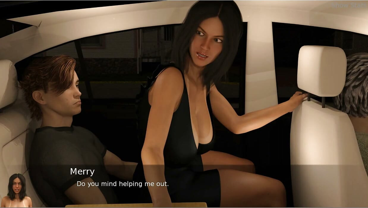 Project Hotwife - Phw - Gameplay - Roleplay - Car Ride with Collegue on His Lap