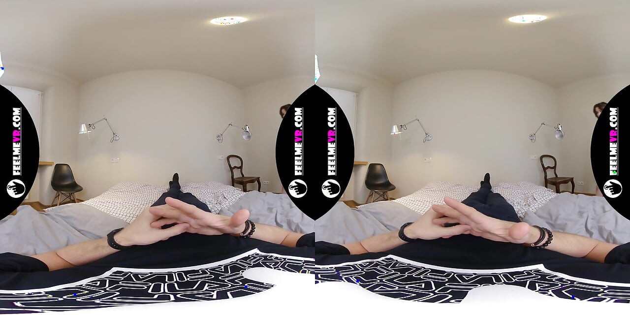 Polyna Masturbates Sitting on the Man Virtual Reality