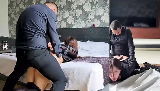 Жёсткий секс после порки, как она маленькая шлюха (часть 3)