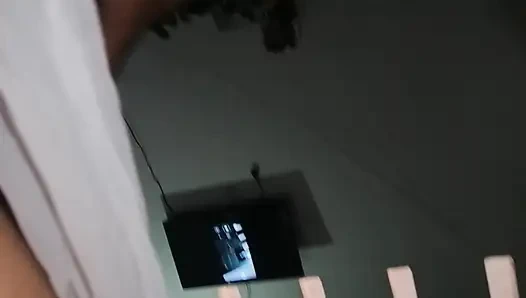 Father in Law's Gigantic Dick Hangs Out Under His Sarom for Step Daughter