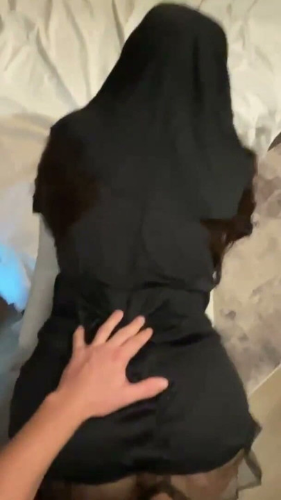 sinful nun creampied doggystyle on halloween night | Clip 1
