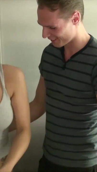 Iconic moment from "Riskant Fuck in Public Elevator for German Teen Natalie Hot"