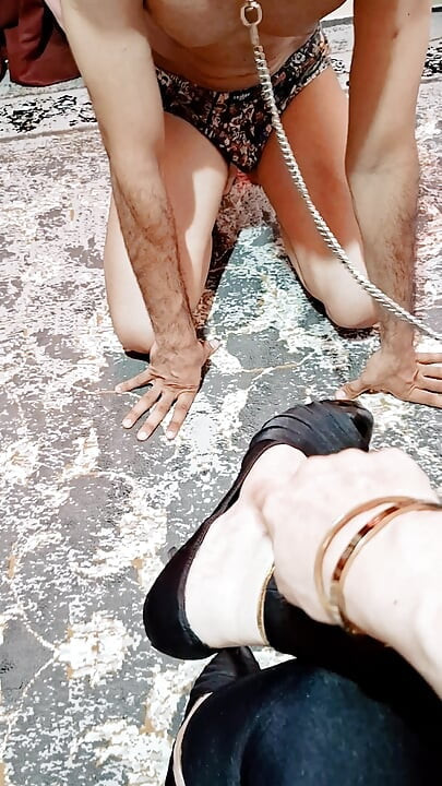 Part 7 Pathetic Slave Foot Kissing & Shoe Licking Humiliation Training