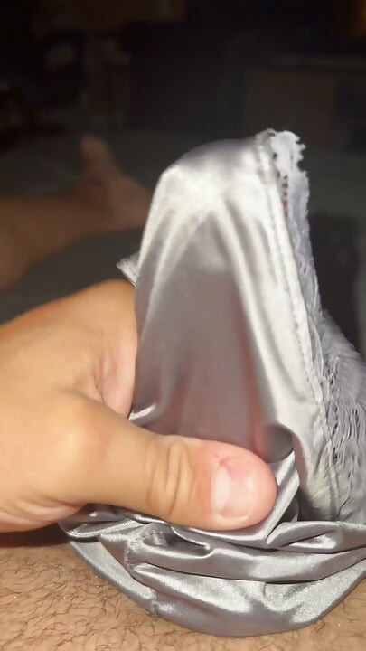 Silver soiled nurse panties