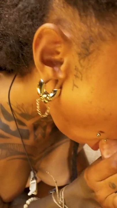 Timid Alt Girl Sloppy BJ to Hard Interracial Pounding | Clip 1