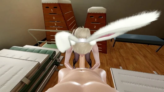 Melissa nylon 3D animation - Lederhandschuhe handjob, schlampiger blowjob, kehlenfick sperma im mund