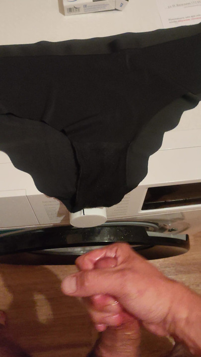 Cum on my wife's panties