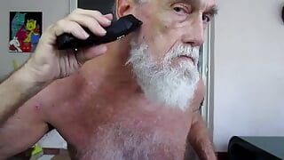 I Shave my Beard and misuse my Hole Before Cumming on the Shaven Hair