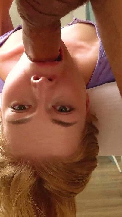 Cute Blonde Pornstar Mimi Cica Rough Face Fuck Throat Pie Close Up | Clip 1