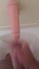 Cum on dildo