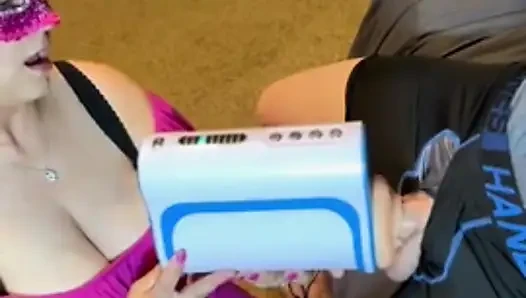 My step son takes forever to cum.