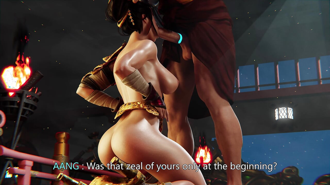 Peituda 3D Azula boquete e foda
