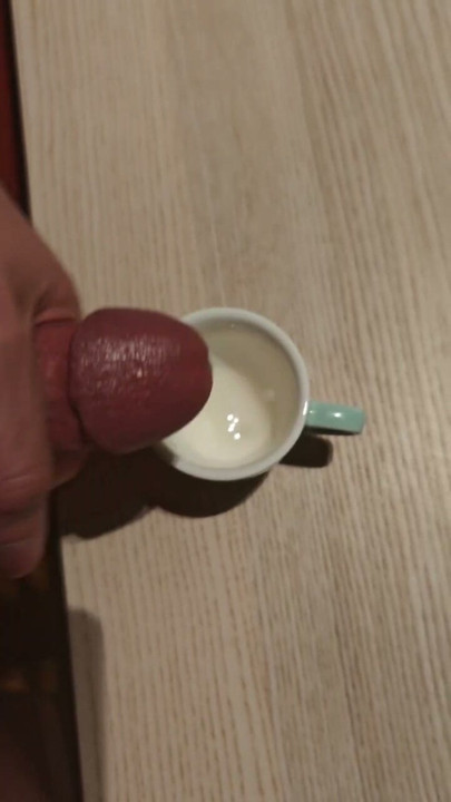 I Release My Cum in an Empty Coffee Cup