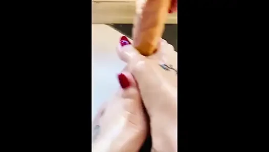 Masturbate for Dildo by Foot