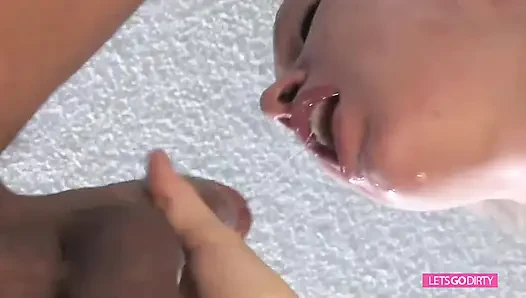 Deepthroating and gangbang 2 scenes in 1