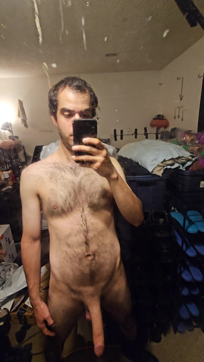 long penis showing off
