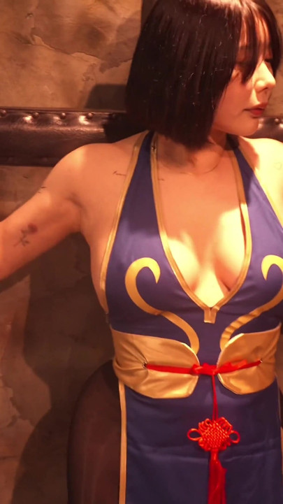 Big Tits Chunli! a White Cock Her