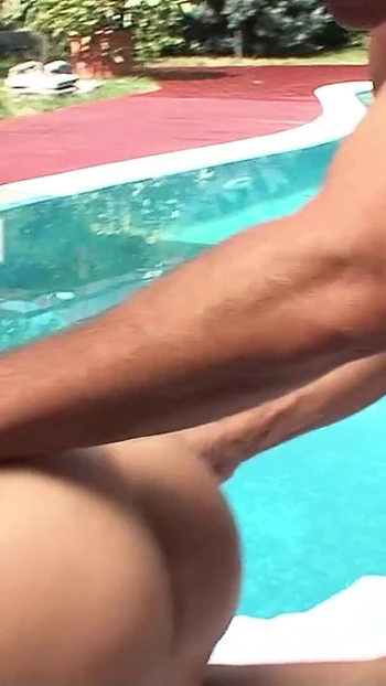 Iconic moment from "Old Tourist Pickup and Fuck Tiny Latina Teen Whore Izabelle de Cruz at Pool in Holiday"
