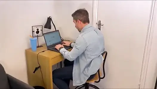 Hard Worker Gets Hot Blonde as Gift and Fucks Her Right in His Office