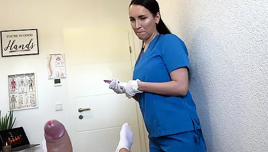 He Came Twice On The Massage Table - Handjob & Blowjob