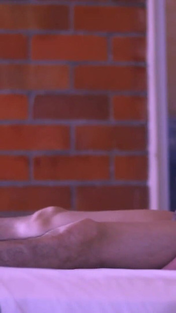 Iconic moment from "The stepfather caressed the schoolgirl's hand."