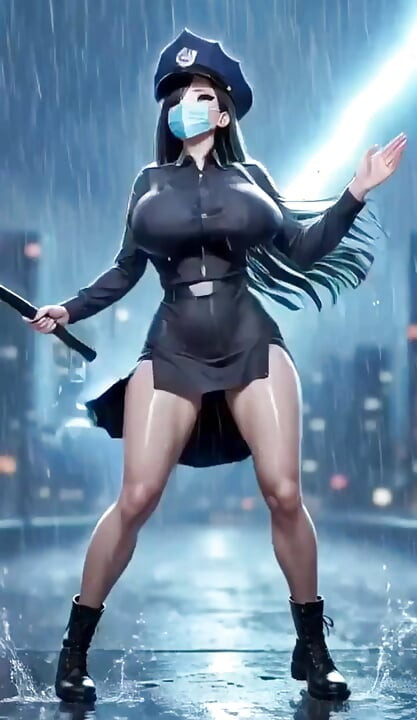 שוטר חמוד רוקד, אנימציית AI