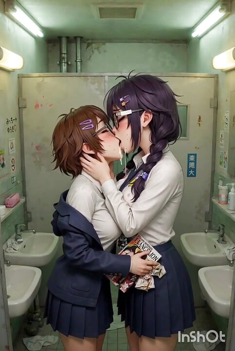 女學生親吻角色扮演動畫合輯