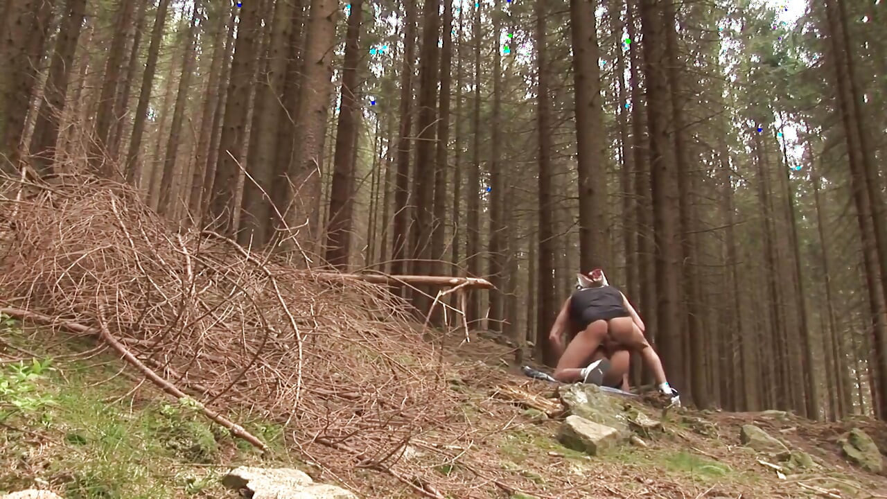 Exclusive video Bareback: Horny guys with hard cocks love to fuck in the woods