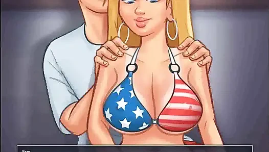 Yaz mevsimi efsanesi: plajda üniversite göğüsleri yarışması ep 204