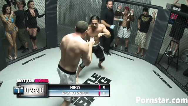 Sexy babe Ann Marie Rios fucks with the boxing winner