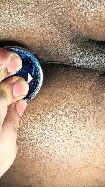 Close-up Deep BIG Butt Plug Masturbation Indian Brown  Tight Pink Asshole | Clip 2