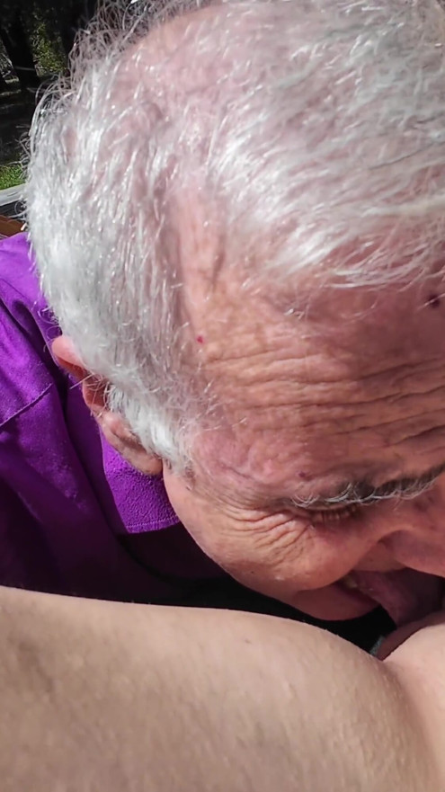 Old Grandpa Orders Pussy & Ass on Restaurant Menu Young submissive Waitress | Clip 1