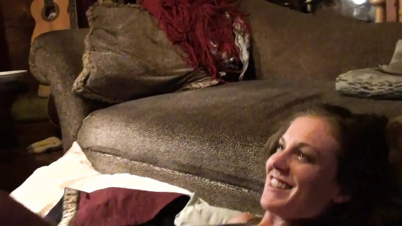 Amateur couple gets filmed while they fuck