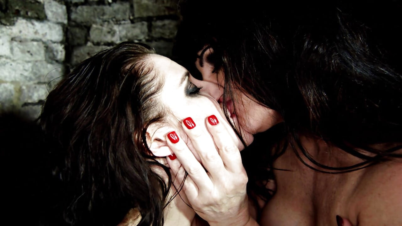 Busty French sluts having fetish lesbo action in the prison