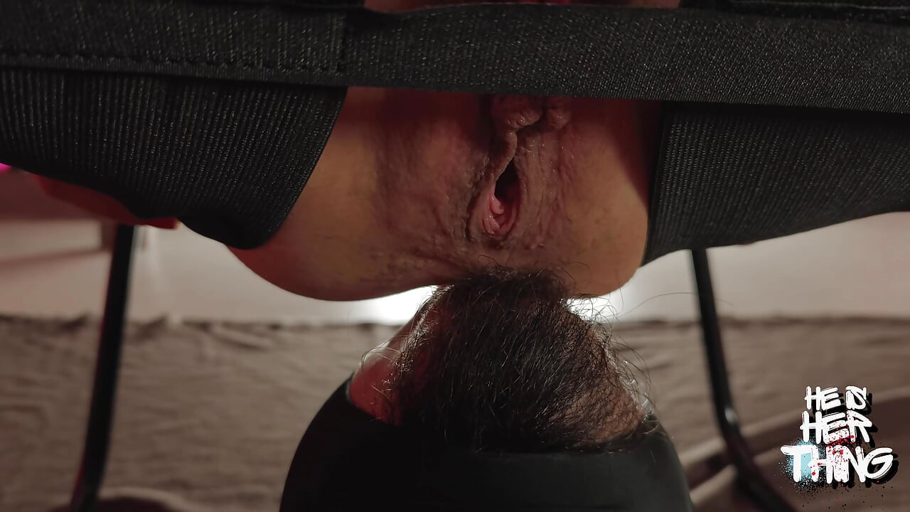 Under the Facesitting Chair: Ass Licking, Fart Sniffing, and Own Cum Eating
