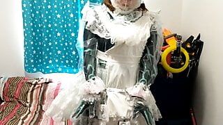 Empregada coberta de plástico Midna - respiração, cosplay de maricas, algemas, pelúcia, corcunda