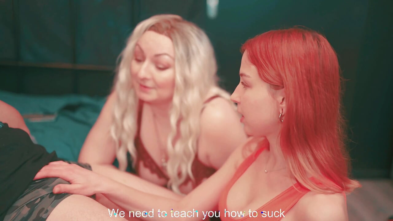 Step-mom Begs Step-daughter: 'teach Me to Suck Dick' - We Both Got Face-fucked by Step-bro