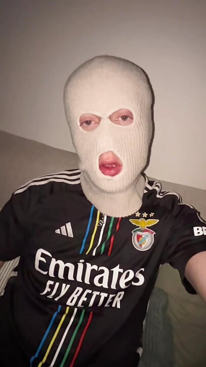Masked Soccer Bro Late Night Gooning Session
