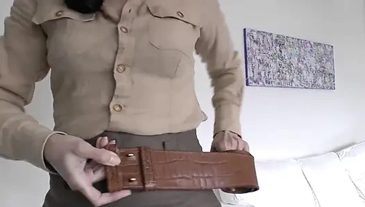 Возбуждающая примерка пояса с бельной юбкой, часть 3, дама Виктория Валенте