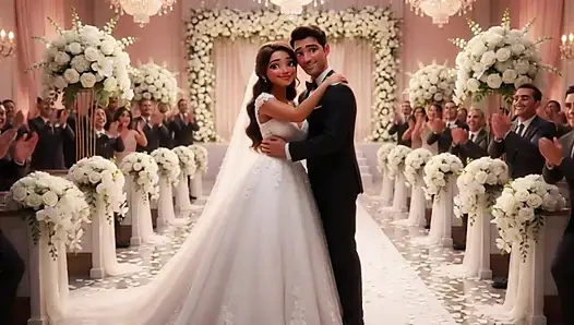 Cuckold Husband Lets All Guests Touch His Bride on All Fours at Wedding Reception (AI generated)