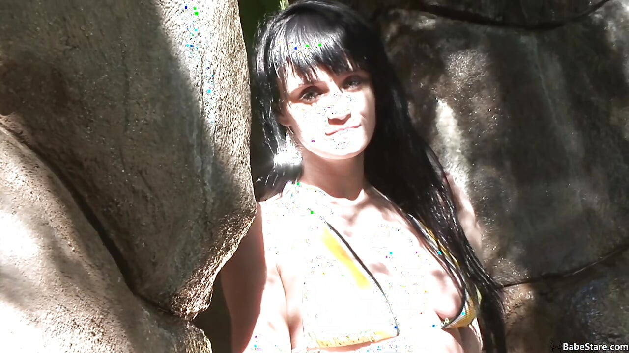 Girl with natural boobs gets a dick in her big ass