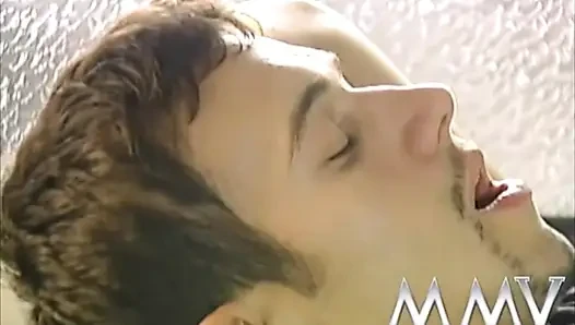 Retro scene with hot redhead fucking in an ambulance